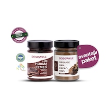 Dosewell %100 Doğal Hurma Ezmesi 600 Gr Ve Organik Sertifikalı Ham Kakao Tozu 140 Gr 2'li Paket
