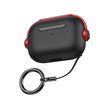 Apple Airpods 3 3.nesil Cool Kılıf - Siyah-kırmızı