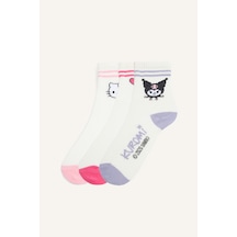 Defacto Hello Kitty And Friends 3lü Desenli Pamuklu Uzun Çorap Kız Çocuk I5347a8nskr1 Çok Renkli-kr1