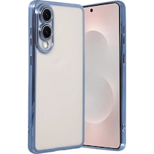Durukar Samsung Galaxy S25 Edge Lensli Silikon - Açık Mavi