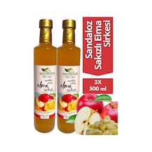 Sandaloz Sakızlı Elma Sirkesi 500 Ml 2'li Paket - Organik Doğal Fermantasyon