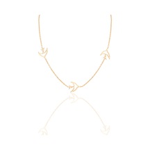 Gümüş Rose Martı Kolye