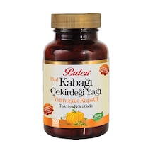 Balen Bal Kabağı Çekirdeği Yağı Yumuşak Kapsül Takviye Edici Gıda