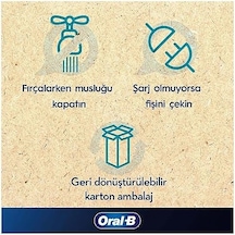 Pro Serisi 1 Siyah Elektrikli Diş Fırçası, 1 Diş Fırçası Başlığı, Braun Tasarımı
