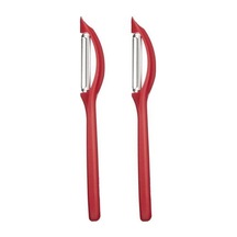 Kırmızı 2'li Yassı Meyve Sebze Soyacağı 7.6075 2adet Kırmızı