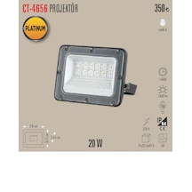 Ct-4656 20w Led Projetör 1 Adet Beyaz Işık