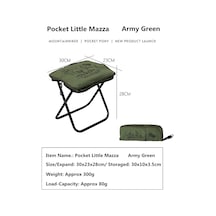 Dongjing Mounthiker Açık Cep Küçük Mazza Kamp Katlanır Asker Yeşili