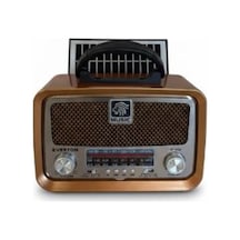 Everton Rt-653 Solarlı,şarjlı Nostaljik Radyo Bluetooth-usb-sd-fm
