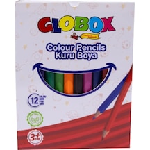 Globox Kuru Boya Kısa 12 Li 3670 Çok Renkli