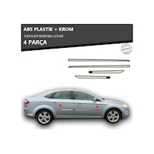 Ford Mondeo 2007-2015 Arası Yan Kapı Koruma Çıtası Plastik + Krom Unvrslppkçt00027