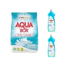 Aquabor Çamaşır Deterjanı Beyazlar İçin 6 Kg 40 Yıkama+ 2 Adet Aquabor Bulaşık Deterjanı 650 Ml