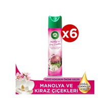 Airwick Sprey Aerosol Manolya Ve Kiraz Çiçeği Oda Kokusu 6 X 300 Ml