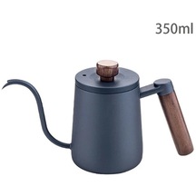 Hhyt-350 Ml-mavi Cezve Dağıtıcı Köpürtme Sürahi Sürahi Gooseneck Bacalı Paslanmaz Çelik Espresso Kahve Çay Süt Pot Su Isıtıcısı Can 600 Ml.