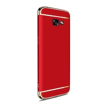 Fitcase Samsung A5 2017 (A520) Golden Frame Arka Kapak Kirmizi 193581859