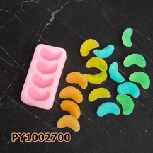 Pk1002700 - Silikon Kalıp Mum Kalıbı 4lü Mandalina Dilimleri