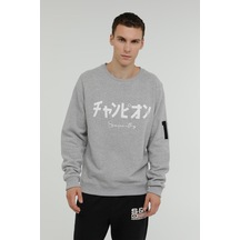 Superfly MEN SWEAT-1 Gri Erkek Sweatshirt