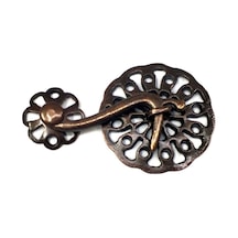 Antik Bakır 50 Adet Zamak Çengel Kilit 56x33 Mm - Yuvarlak, Karşılıklı Mobilya, Dolap, Sandık, Kutu, Kapak Çengel Kilidi Çok Renkli