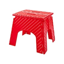 Saral 1 No Lüx Katlanır Tabure Kırmızı 26 x 50 CM