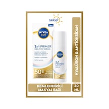 Sun Spf50 Primer Nemlendirici Makyaj Bazı 30ml, Kusursuz,uzun Süreli Makyaj, , Hyaluron,