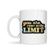Vaveni You Are Your Only Limit Yazılı Porselen Kupa Model 142 Tek Sınır Sensin Motivasyon Kupası İlham Veren Kahve & Çay Kupası Arz Çok Renkli
