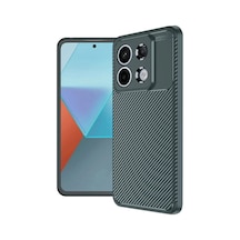 Xiaomi Redmi Note 13 Pro 4g Uyumlu Kılıf Auto Focus Karbon Kapak - Koyu Yeşil