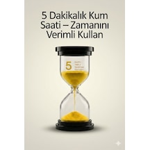 5 Dakikalık Kum Saati Zamanlayıcı Sarı Dekoratif Masa Saati 4 Renk Seçeneği Renkli