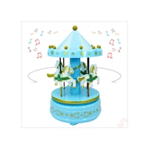 Atlı Karınca Müzik Kutusu, 17cm X 10cm - Mavi