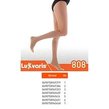 Luxvaris 808 Ccl2 Dizaltı Burnu Açık Ten Rengi Çorap No: 5