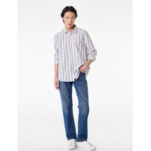 Koton Pamuklu Normal Bel Straight Fit Jean Pantolon - Mark Jean Orta İndigo 6sam40299nd