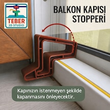 Pencere - Balkon Kapı Stoperi Kahverengi