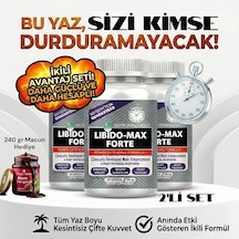 Libido Forte 2 Kutu Erkeklere Özel 2x30'lu Ginsengli Multipower Premium 240 Gr Besin Hediyesiyle