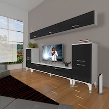 Decoraktiv Eko 9 Slm Std Silver Tv Ünitesi Tv Sehpası Beyaz - Siyah