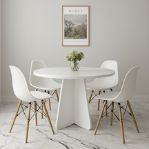 Barberon Yuvarlak Modern Dekoratif Yemek Masası Mutfak Masası