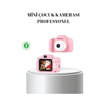 Pembe Mini 1080p Hd Çocuk Kamera 8mp Video Kaydıtf Kart Destekli