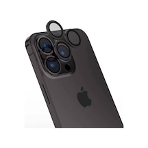 Zore İphone 15 Pro Max Uyumlu Cl-15 Parmak İzi Bırakmayan Anti-refcloive Kamera K Siyah