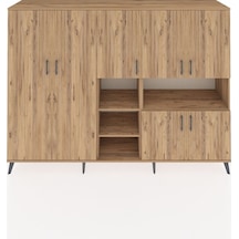 Hyperion Dolap 13 Raflı 7 Kapaklı 220x44x163 Çam-çam Atlas Çam - Atlas Çam