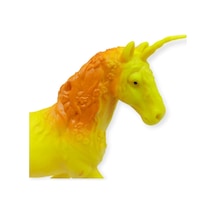 Çiftlik Hayvanları Serisi - Efsanevi Unicorn 12 Cm - Sarı - Turuncu Lisinya