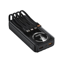 S-link Ip-g220 20000mah Pd20w+qc3.0 Dahili Kablolu Siyah Lcd Taşınabilir Pil Şarj Cihazı Powerbank