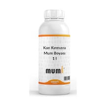 Sıvı Mum Boyası Kan Kırmızısı 1 Litre Kırmızı