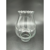 Avize,gaz Lambası Camı.şeffaf Renkte. Alt Çap:5.00cm-h:13.00cm Şeffaf