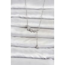 Pirinç Gümüş Renk Minimal Sallantılı Yıldız Model Kadın Kolye Tj-bko11121 Altın - Çok Renkli