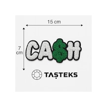 Ütülenebilen Veya Sticker Olarak Kullanılabilen ' Cash ' Yazılı Havlu Aplike