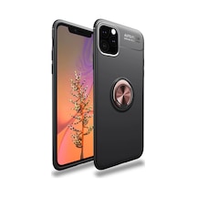 Newface Apple iPhone Uyumlu 11 Pro Max Kılıf Range Yüzüklü Silikon Semeglbl - 71 - Siyah-gold Newface Apple iPhone Uyumlu 11 Pro Max Kılıf Range Yüzüklü Silikon Semeglbl - 71 - Siyah-gold