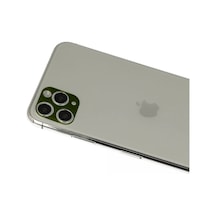 Apple İphone 11 Pro Max Rainbow Kamera Lens Koruma Cam - Yeşil Belirtilmemiş