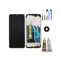 Realme 5i Uyumlu Çıtalı Servis Lcd Ekran Dokunmatik + Montaj Seti