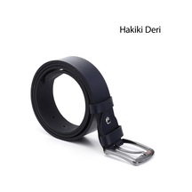 Gönderi(R) Gönderi R Lacivert Antik Hakiki Deri 4 Cm Kot Kemeri Lacivert