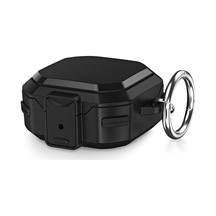 Caseonn Samsung Uyumlu Galaxy Buds 2 - Buds 2 Pro Kılıf Güvenlik Kilitli Military Tank Siyah