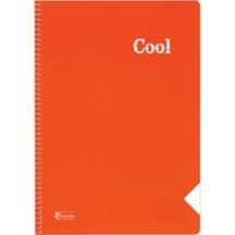 Cool A4 Spiralli Kapak 72 Yaprak Çizgisiz Defter Turuncu