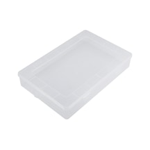 Lemestar Saydam Pp Plastik Kapaklı Dikdörtgen İpad Ve Notebook Saklama Kutusu - Hafif, Dayanıklı, Toz Koruyucu, Büyük Kapasite Diğer