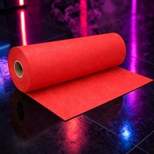 50 Metre Tek Parça 70 Cm Genişlik Elyaf Kırmızı Tela Kumaş Kırmızı Süsleme Kumaşı Mekan Dekor Kumaşı